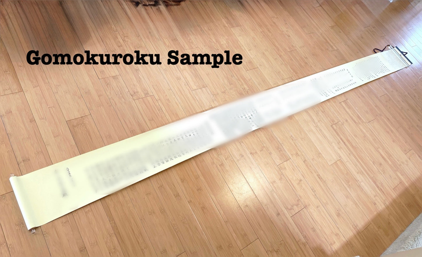 Custom Made Hand Painted Shinto Muso-ryu Jo Densho Makimono